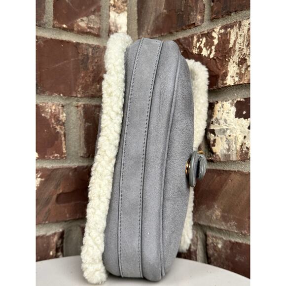 Christian Dior Bobby Flap Bag Shearling and Suede Medium 69901 - Picture 5 of 15